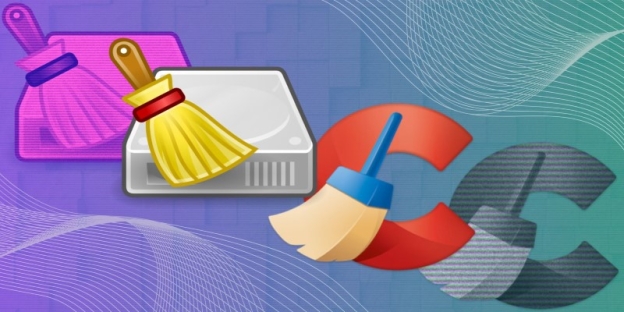 A computer software logo with a broom and a dustpan AI-generated content may be incorrect.